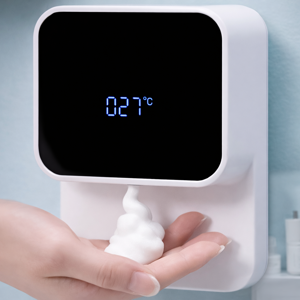 NeoSmile™ FoamSense Pro - Inteligentny automatyczny dozownik mydła w piance z czujnikiem ruchu i wyświetlaczem LED